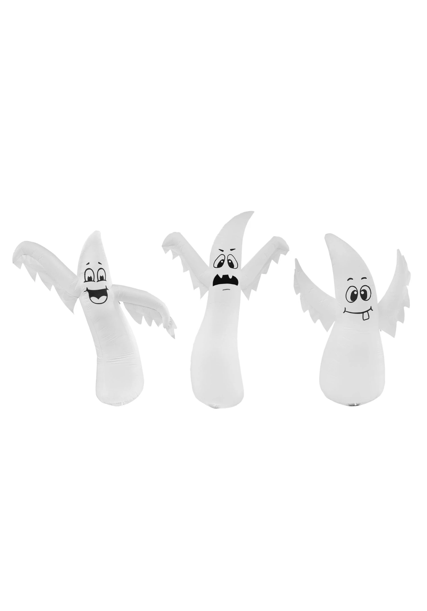 Set Of 3 Small, Medium, & Large Inflatable Halloween Ghosts Decoration 6 Set Of 3 Small, Medium, & Large Inflatable Halloween Ghosts Decoration - Image 6