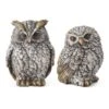 Set Of Silver And Gold Owls