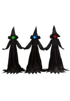 4FT Holding Hands Set Of 3 Witches Halloween Decoration -Halloween Decoration Store set of three 4ft holding hands witches alt 1