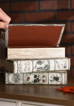 Set Of Three Fright Night 9" Book Boxes Decoration -Halloween Decoration Store set of three 9 fright night book boxes alt 7