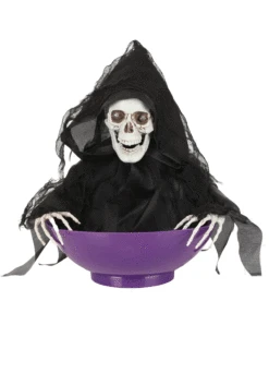 Animated Candy Bowl With Shaking Grim Reaper Decoration -Halloween Decoration Store shaking reaper candy bowl alt 6
