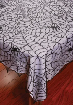 Fun World Lace Decorative Spiderweb Tablecloth