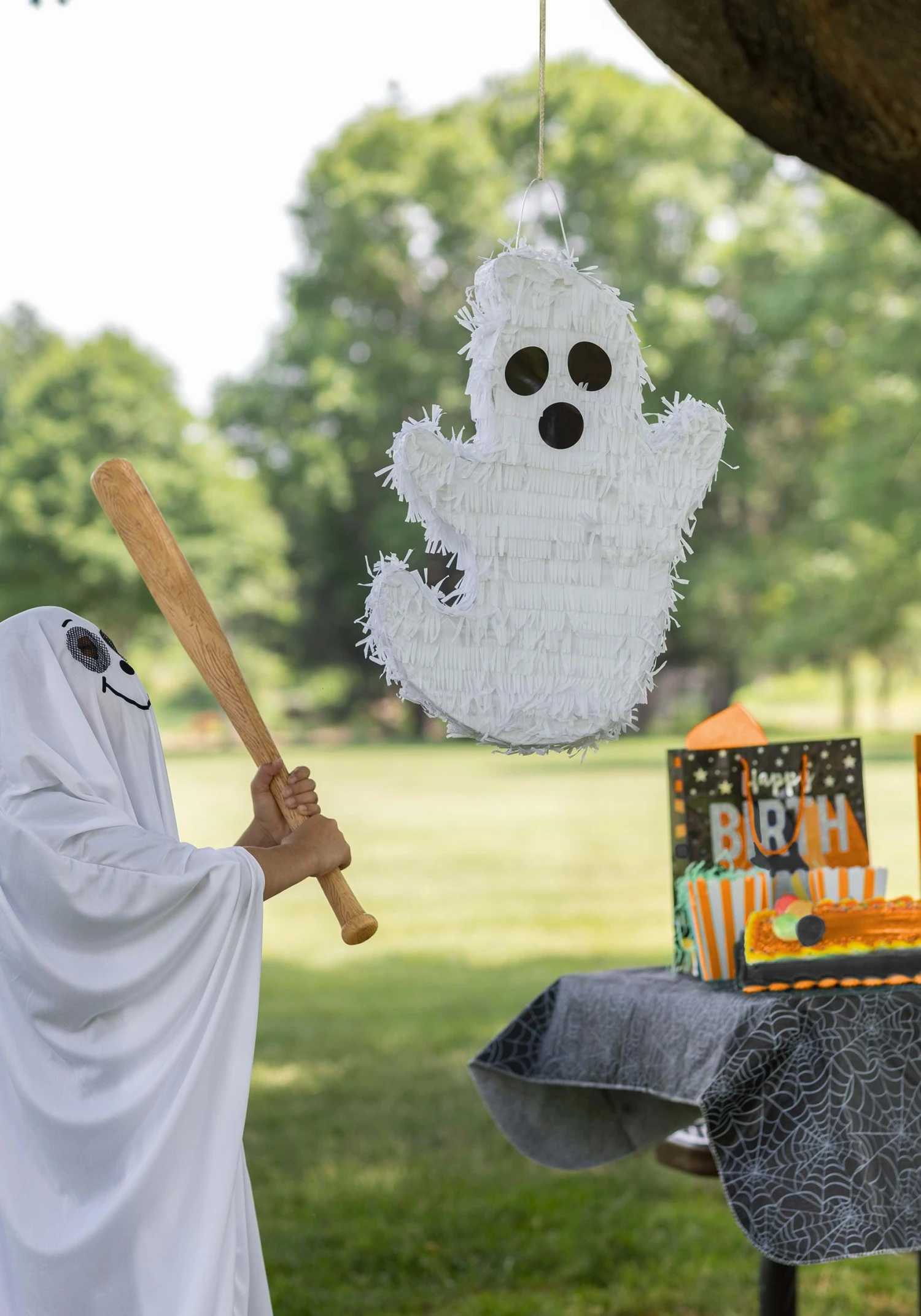 Spooky Ghost Piñata Halloween Decoration 2 Spooky Ghost Piñata Halloween Decoration - Image 2