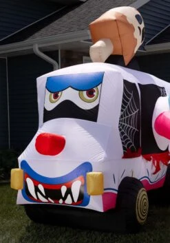 Sweet Shrieks Killer Clown Ice Cream Truck Inflatable Halloween Decoration -Halloween Decoration Store sweet shrieks killer clown ice cream truck inflata alt 5