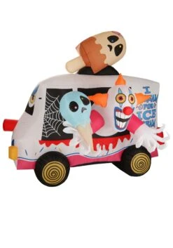 Sweet Shrieks Killer Clown Ice Cream Truck Inflatable Halloween Decoration -Halloween Decoration Store sweet shrieks killer clown ice cream truck inflata alt 7