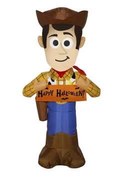 Toy Story Woody With Banner Inflatable Halloween Decoration