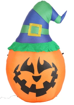 Witchy Jack O Lantern Inflatable Halloween Decoration -Halloween Decoration Store witchy jack o lantern inflatable decoration alt 2